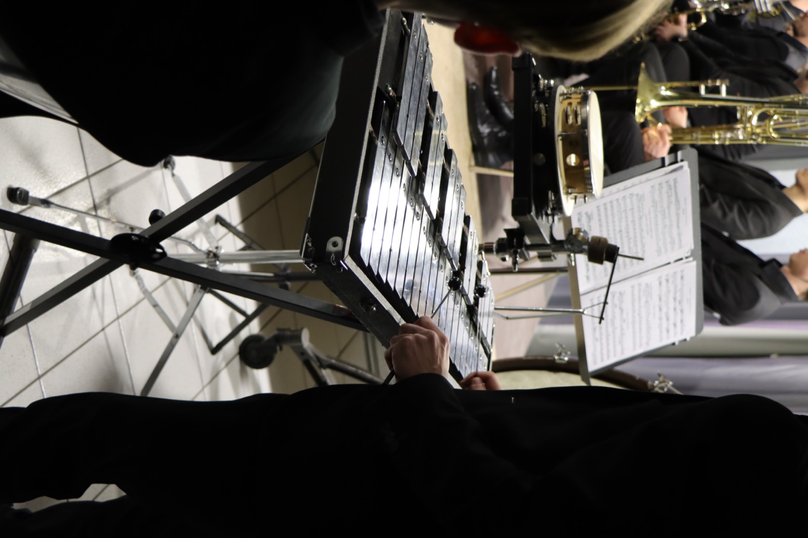Musiciens en pleine exécution, concert de décembre 2025