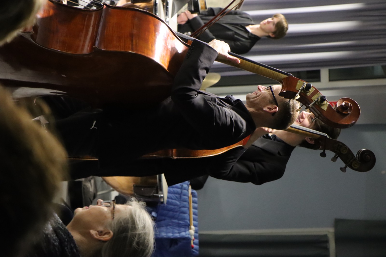 Musiciennes du pupitre de cordes, concert de décembre 2025